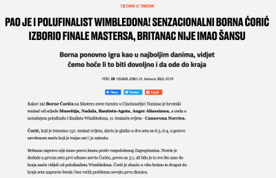 Screenshot 2022-08-21 at 08-30-55 Pao je i polufinalist Wimbledona! Senzacionalni Borna Ćorić izborio finale Mastersa Britanac nije imao šansu.png