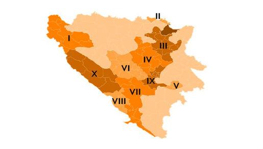 Federacija BiH - županije